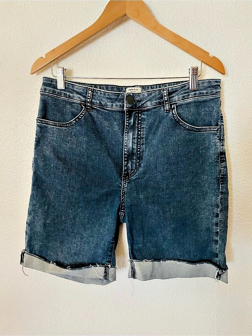 Ripton & Co. Limited Edition Skeleton Acid Wash Jorts. Waist 33